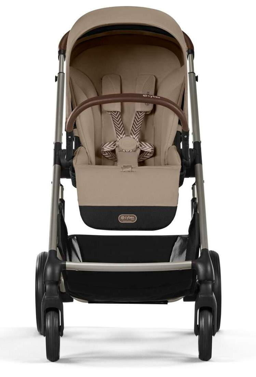 Коляска Cybex Balios S Lux TPE complete Cloud T Mirage Grey Plus Base T 4 в 1 Almond Beige с дождевиками