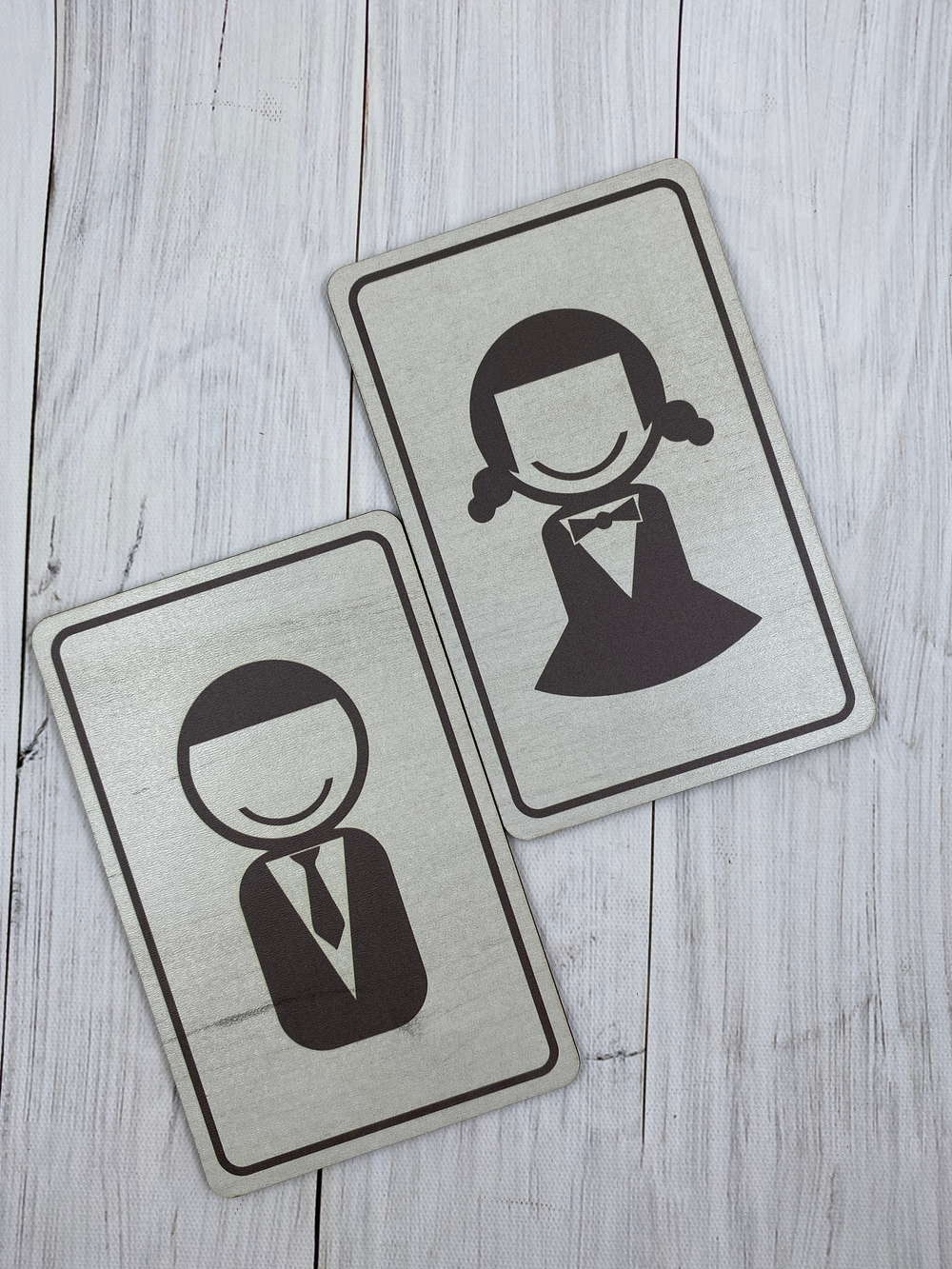 Табличка на туалет (пара М+Ж)