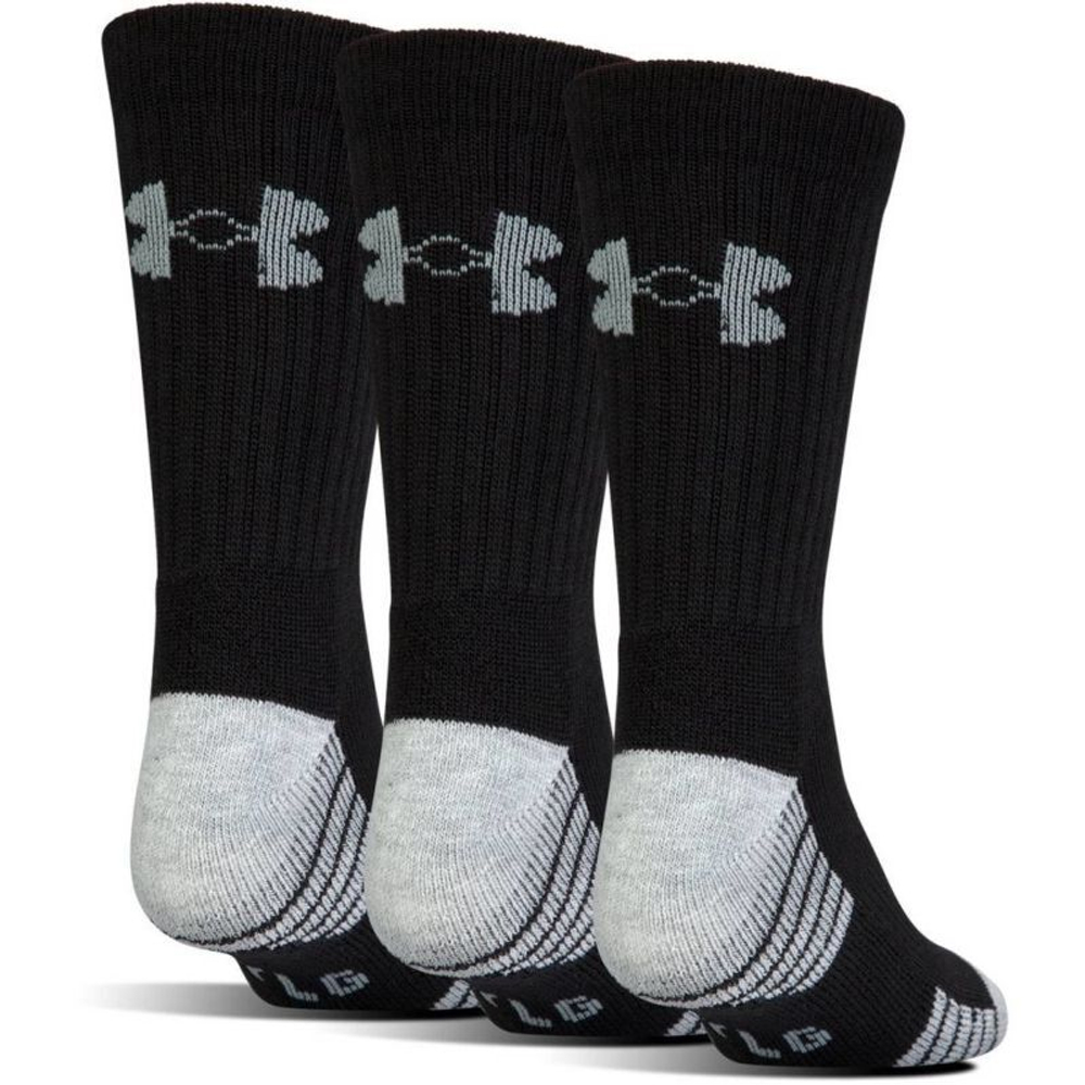 Теннисные носки Under Armour UA HeatGear Crew Jr - 3 par/black
