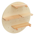 Полка настенная круглая shely, D50 см, светлое дерево