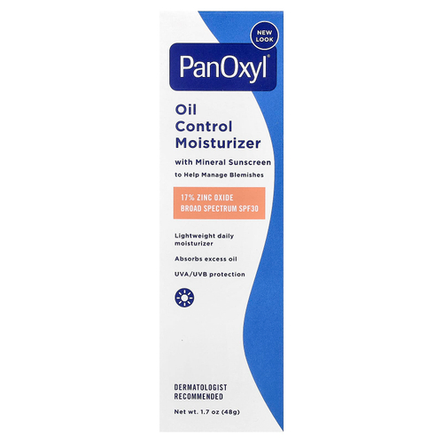 PanOxyl, увлажняющий крем для контроля жирности кожи, SPF 30, 48 г (1,7 унции)