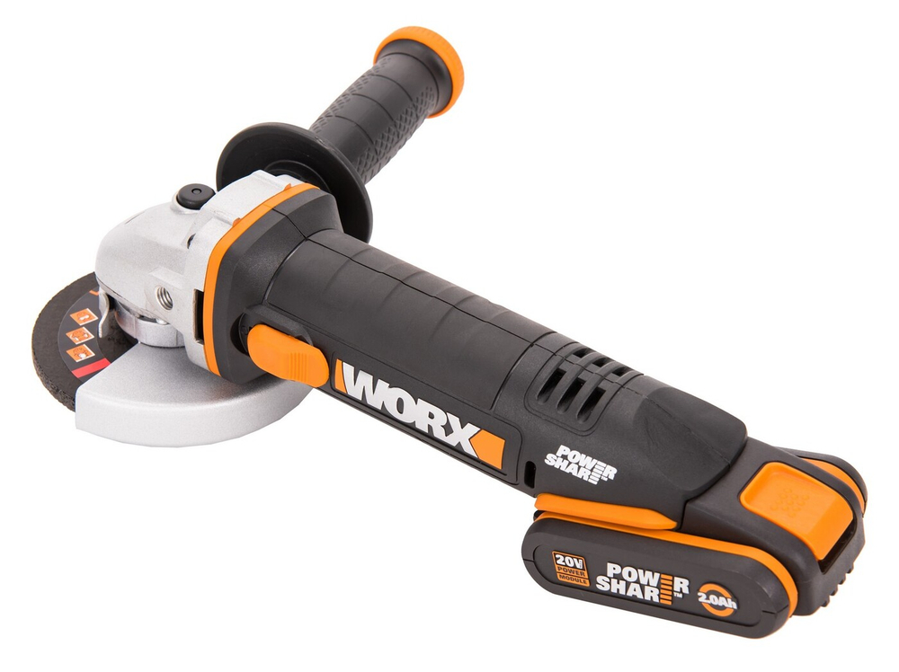 Угловая шлифмашина аккумуляторная WORX WX800