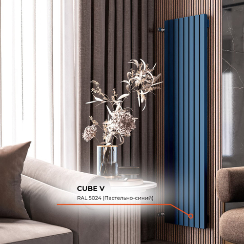 Радиатор WARMMET водяной настенный вертикальный Flat 60V (W) НЕСТАНДАРТНЫЕ ЦВЕТА (RAL+АПолимер)