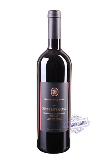 Вино Мысхако Кюве красное сухое урожай 2009 года 0,75л