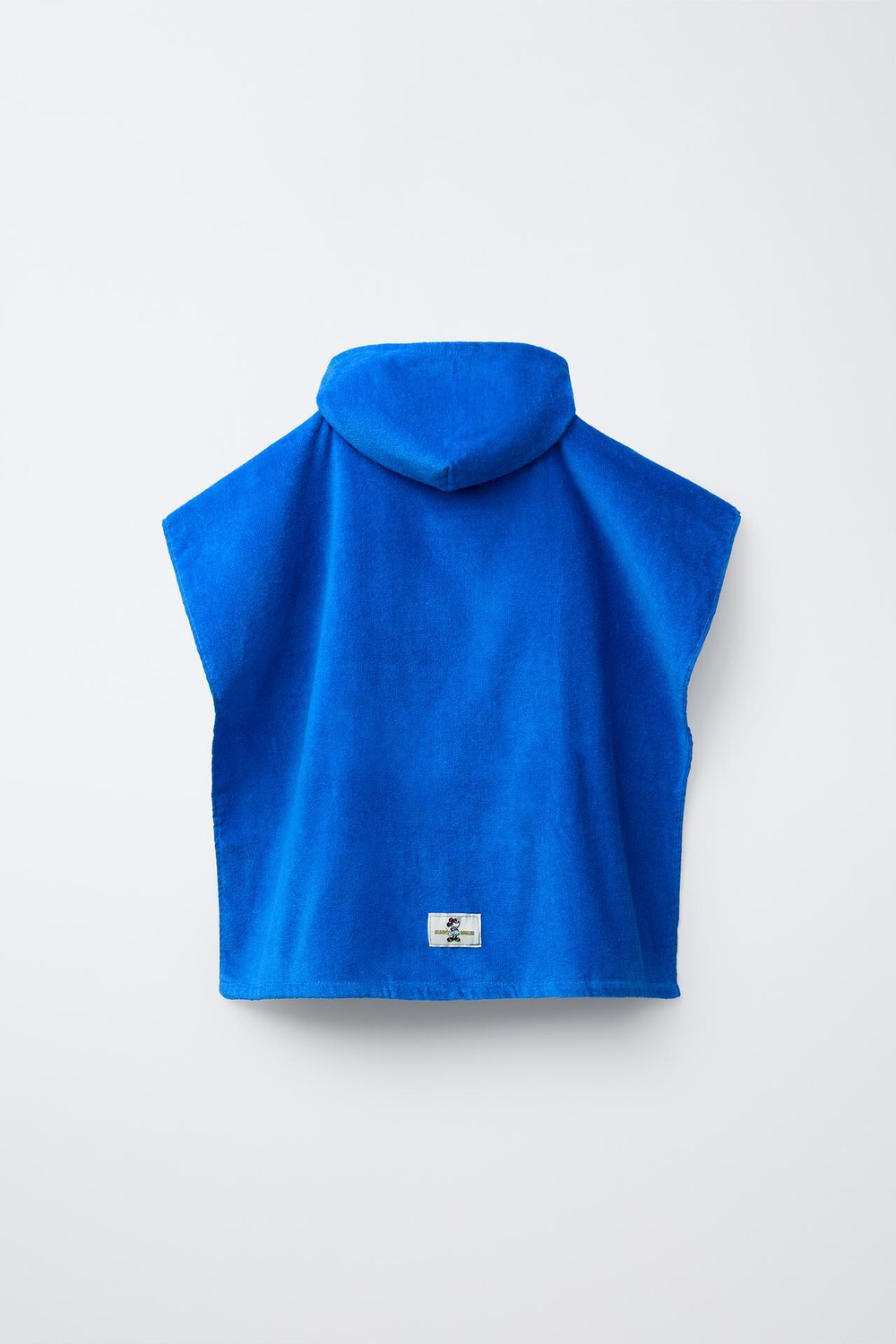 ZARA ПОЛОТЕНЦЕ-ПОНЧО С ПРИНТОМ MICKEY MOUSE © DISNEY, ЯРКО-СИНИЙ