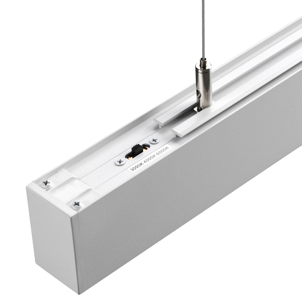 359602 OVER NT25 000 белый Светильник линейный светодиод. с переключ. цв. температуры IP20 LED 20W 220-240V 3000К\4000К\6000К FATTO