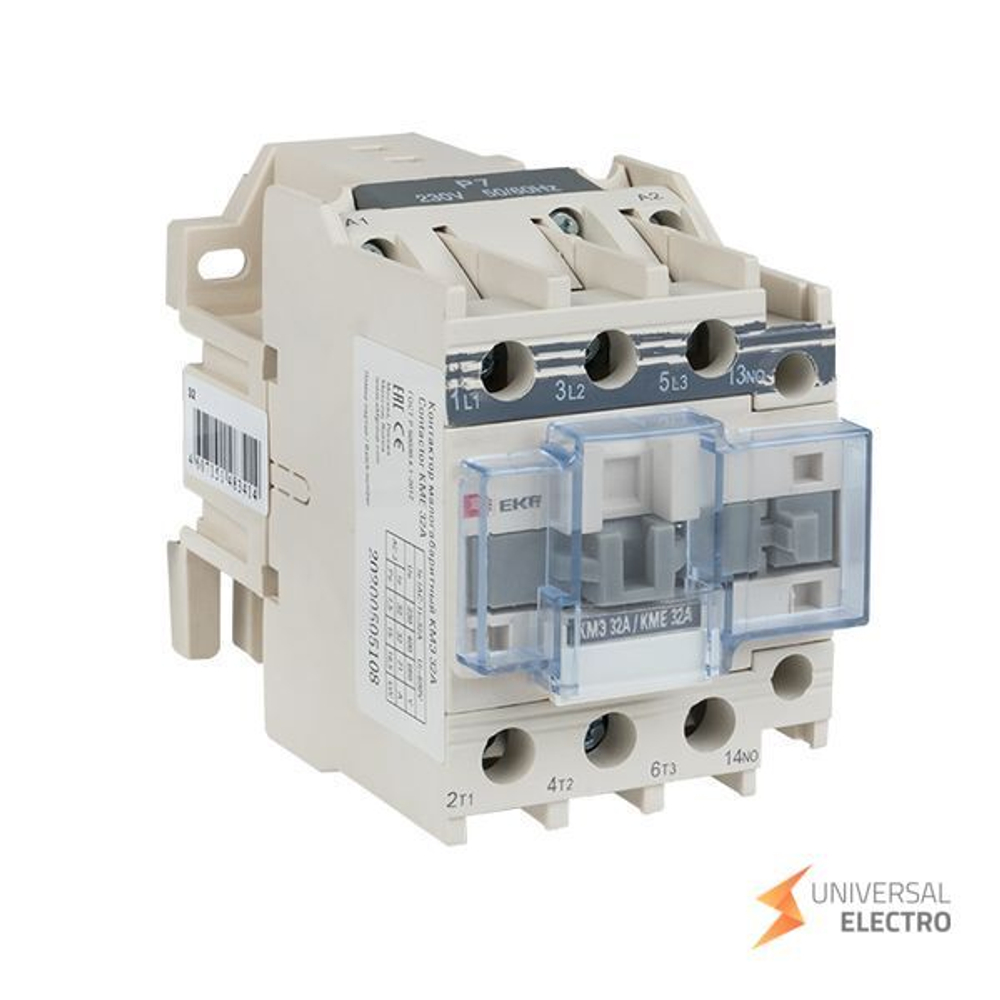 Контактор КМЭ малогабаритный 32А 220В 1NO EKF PROxima