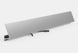 Щелевой плинтус Pro Design Corner 570 анодированный, 2600x15,5x35 мм