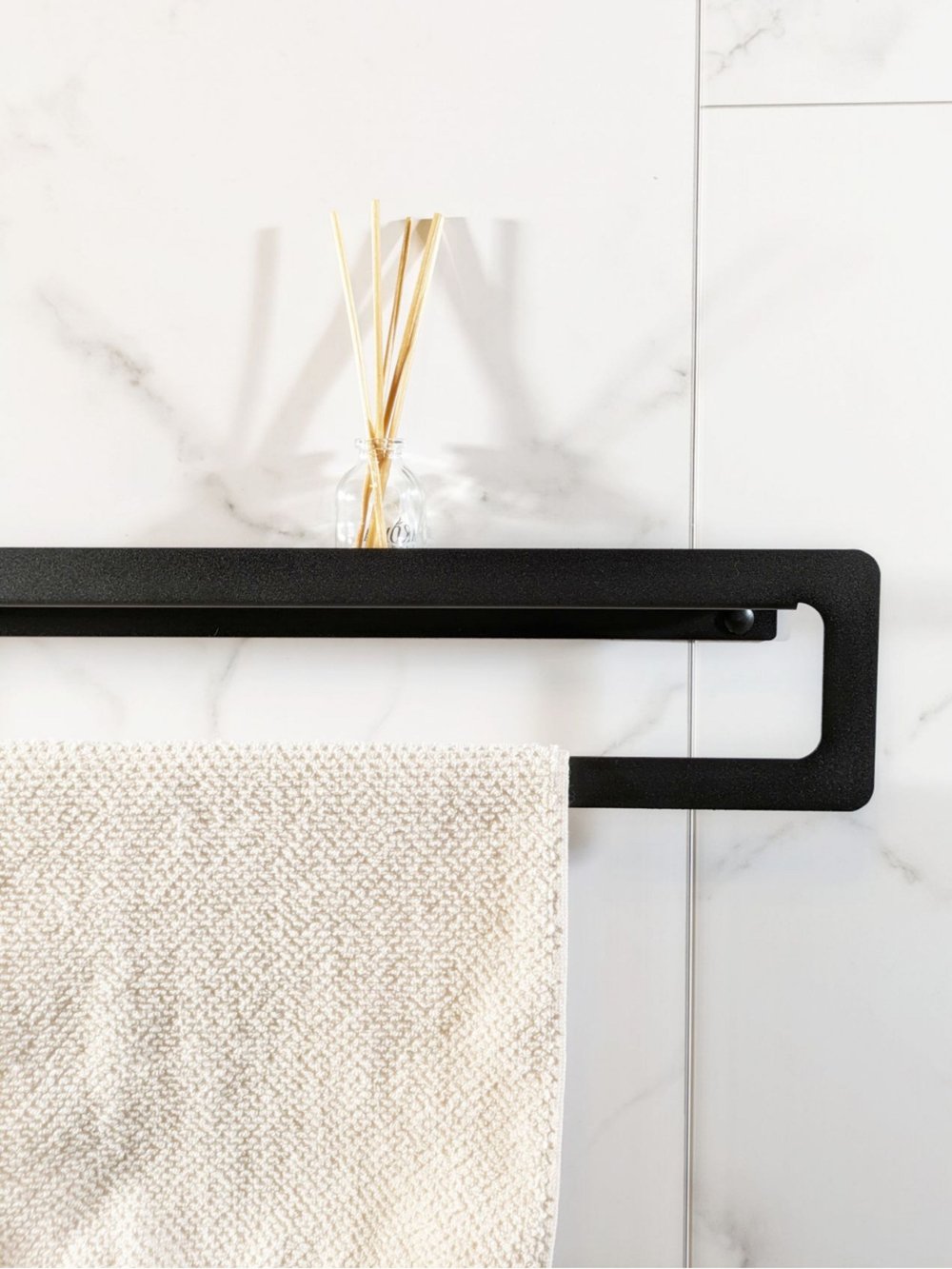 Держатель для полотенец MetaDec Qadrate 50см черный