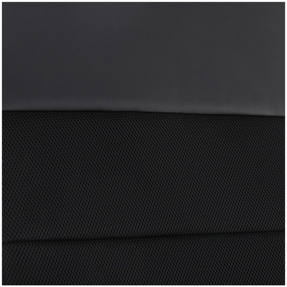 Кресло руководителя Helmi HL-E26 "Segment", экокожа/ткань черная