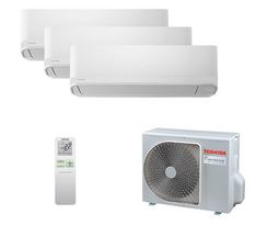 Мультисплит система на 3 комнаты Toshiba RAS-B07CKVG-EE x 3 / RAS-3M18G3AVG-E