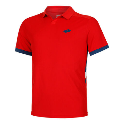 Мужское теннисное поло Lotto Squadra III Polo Men - Red