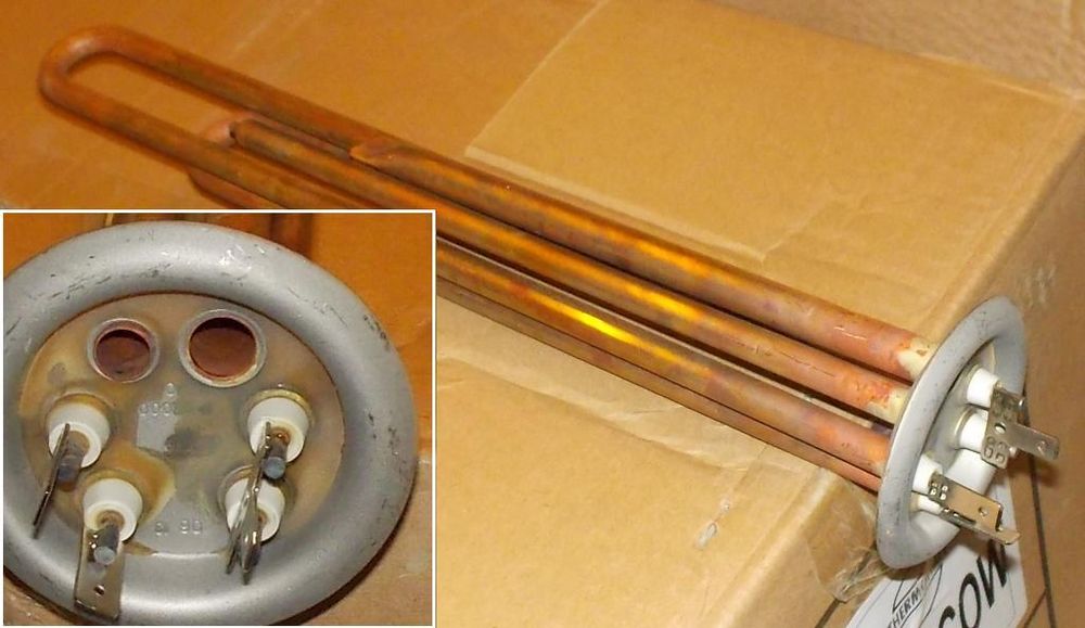 Нагревательный элемент (ТЭН) для водонагревателя THERMEX (ТЕРМЕКС) 2000W - 066052 МЕДЬ анод М4