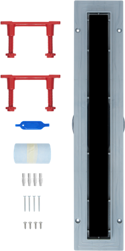 Душевой трап (лоток) CK DRAIN 1105-00165 65 см, решетка черная, с сифоном, под плитку