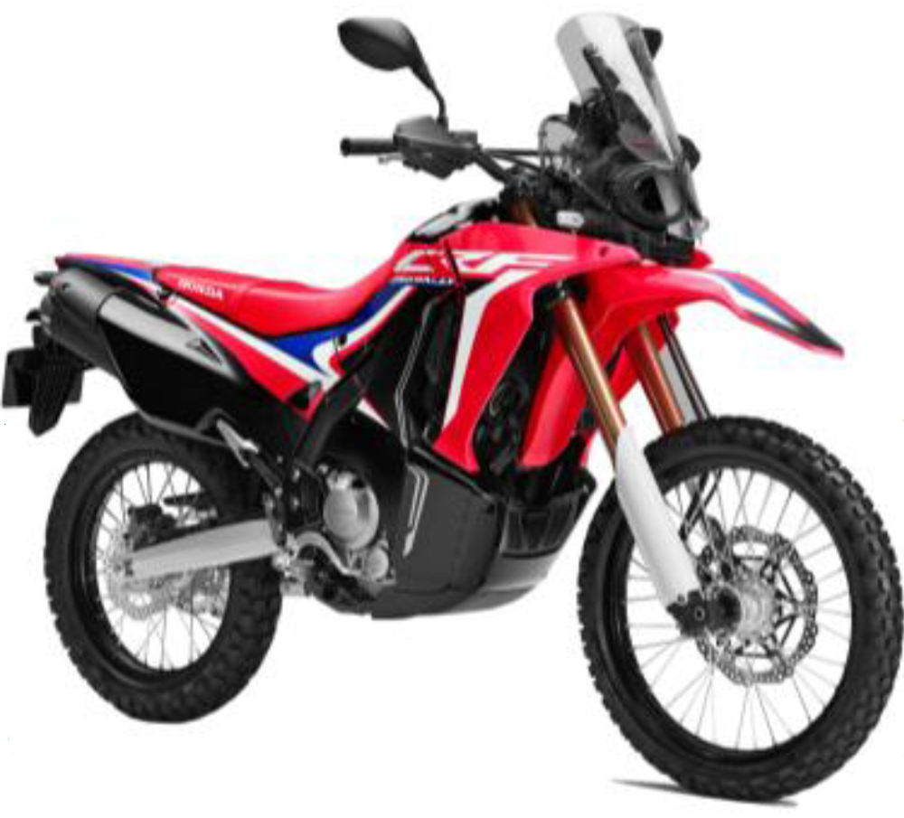 86648-KZZ-J00ZA. STRIPE D, L. MIDDLE COWL *TYPE1*. Honda CRF250Rally, Sticker OEM