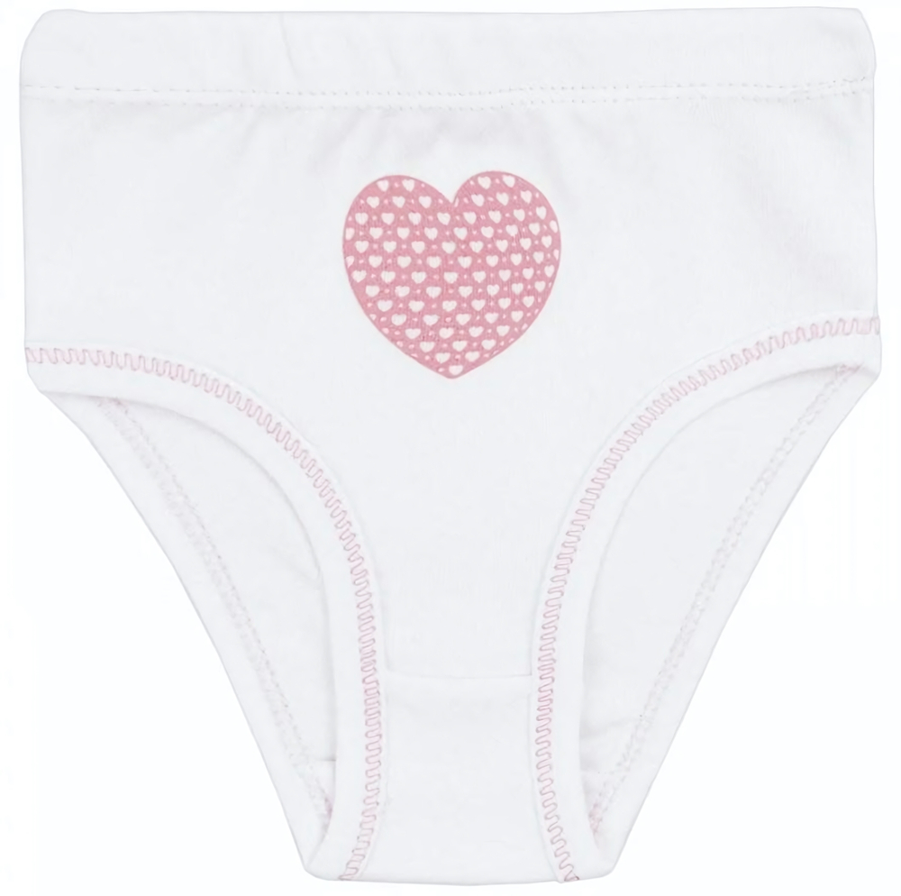 Трусы для девочек интерлок 092и ап р.104-110 бел (Юлла), 1 шт.