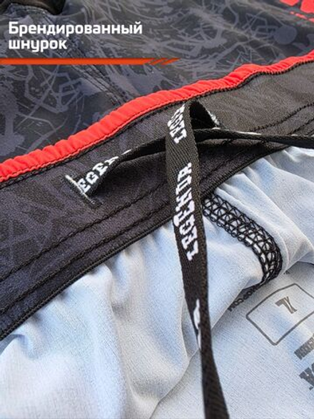 Шорты спортивные тренировочные LEGENDA Миссия черные