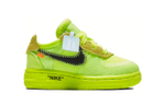 Baby OFF-WHITE x Nike Air Force 1 non-slip lightweight low-top sneakers fluorescent green