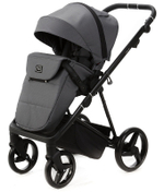 Детская коляска Adamex Quantum 3 в 1 Q-TK57 TIP (Т.СЕРЫЙ)