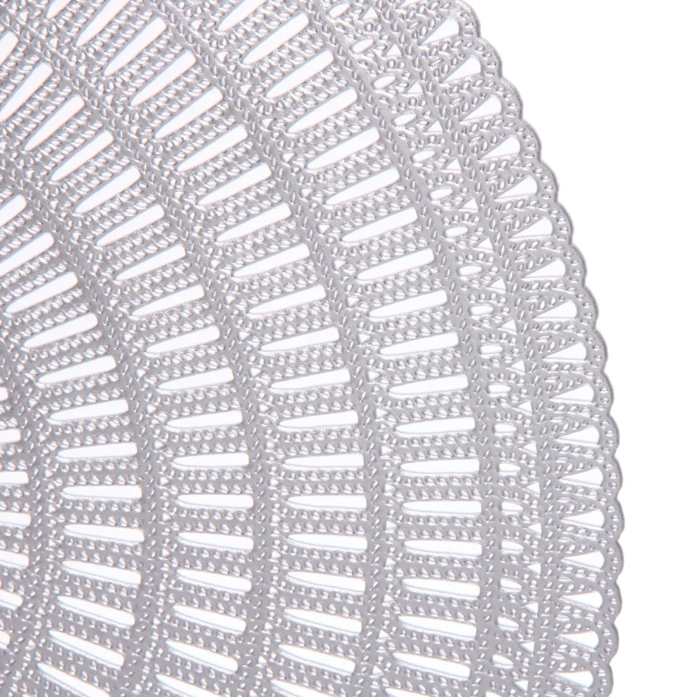 Салфетка на стол 38см «Ариадна», цвет серебро