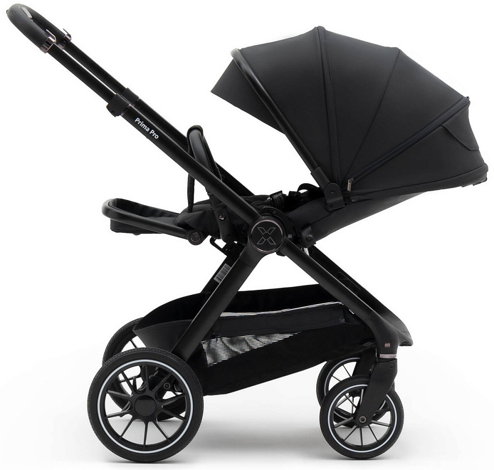 Коляска Agex Prima Pro 3 в 1 с автокреслом i-Team ATG080 Grey APA657 Midnight Grey (Темно-серый)