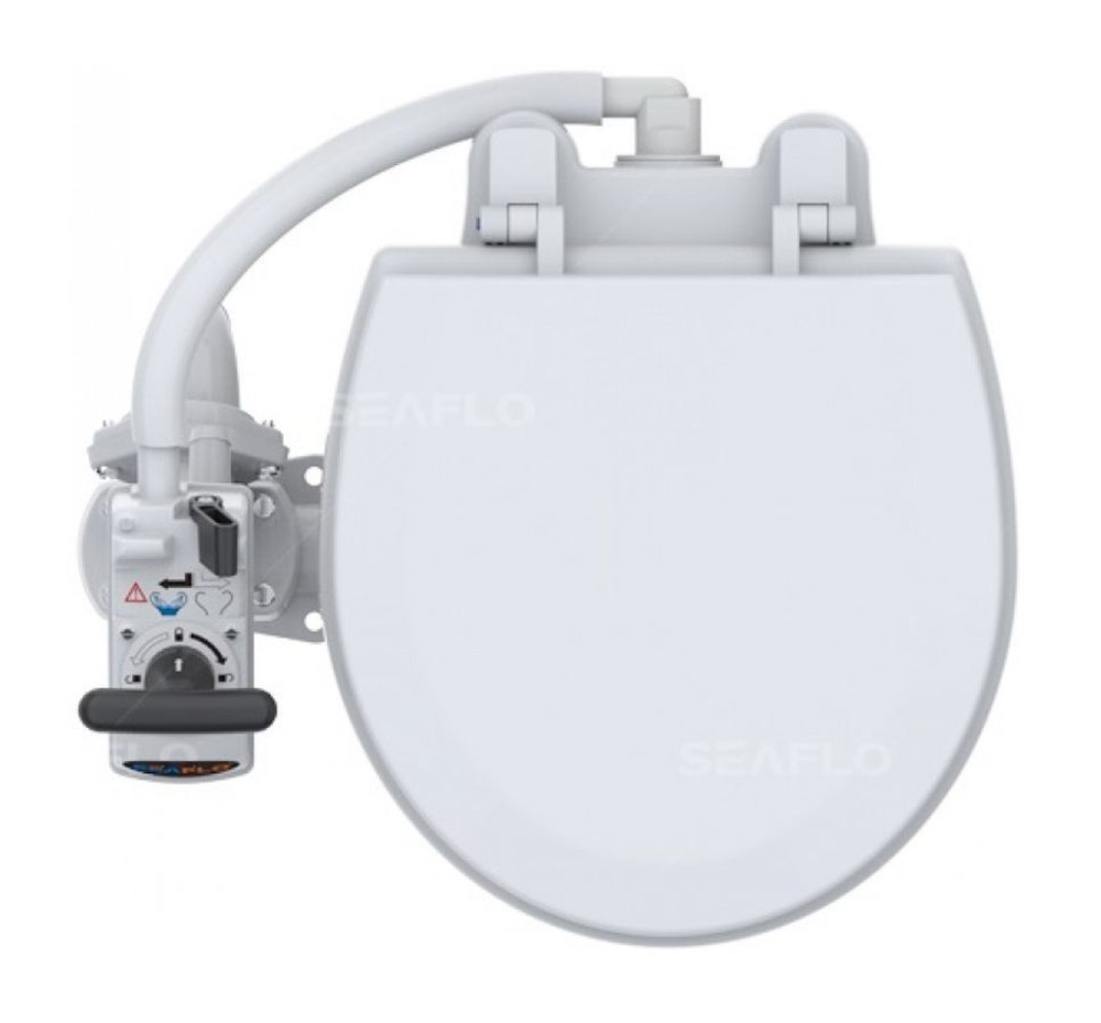 Унитаз судовой SeaFlo, с ручной прокачкой, керамический, стандартный