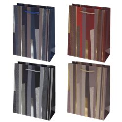 GAEM Пакет подарочный (бумага 210г/м2, блок микс 12шт), L18 W8 H23/23 см, 4в.