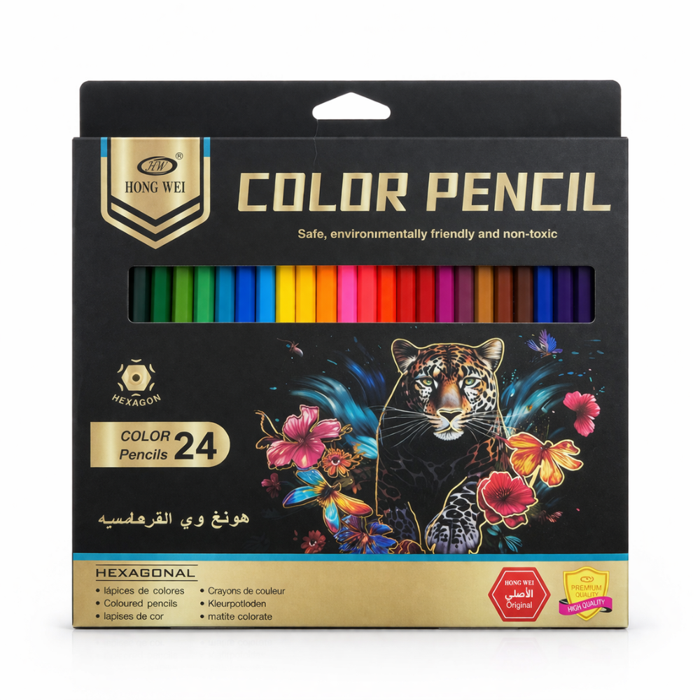 Цветные карандаши Hong Wel 24 цвета