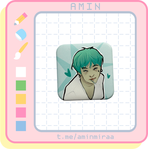 Плюшка / Значок #07 / BTS