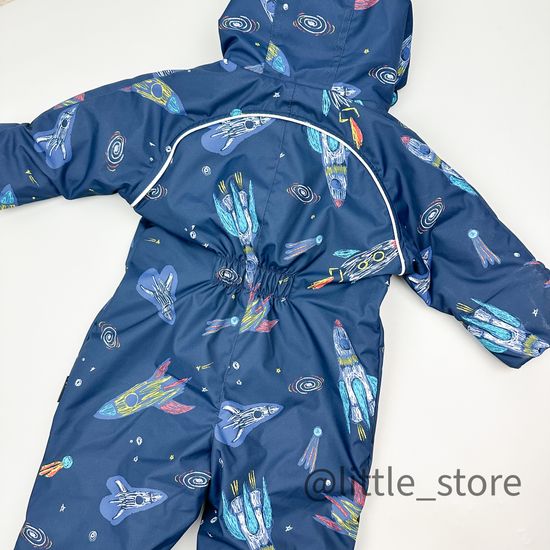 Комбинезон демисезонный "Ракеты" индиго