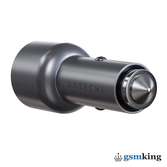Satechi 40W Dual USB-C PD Car Charger Space Gray ST-U2C40CCM