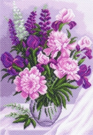 "Сиреневое настроение"-1243 канва с рисунком