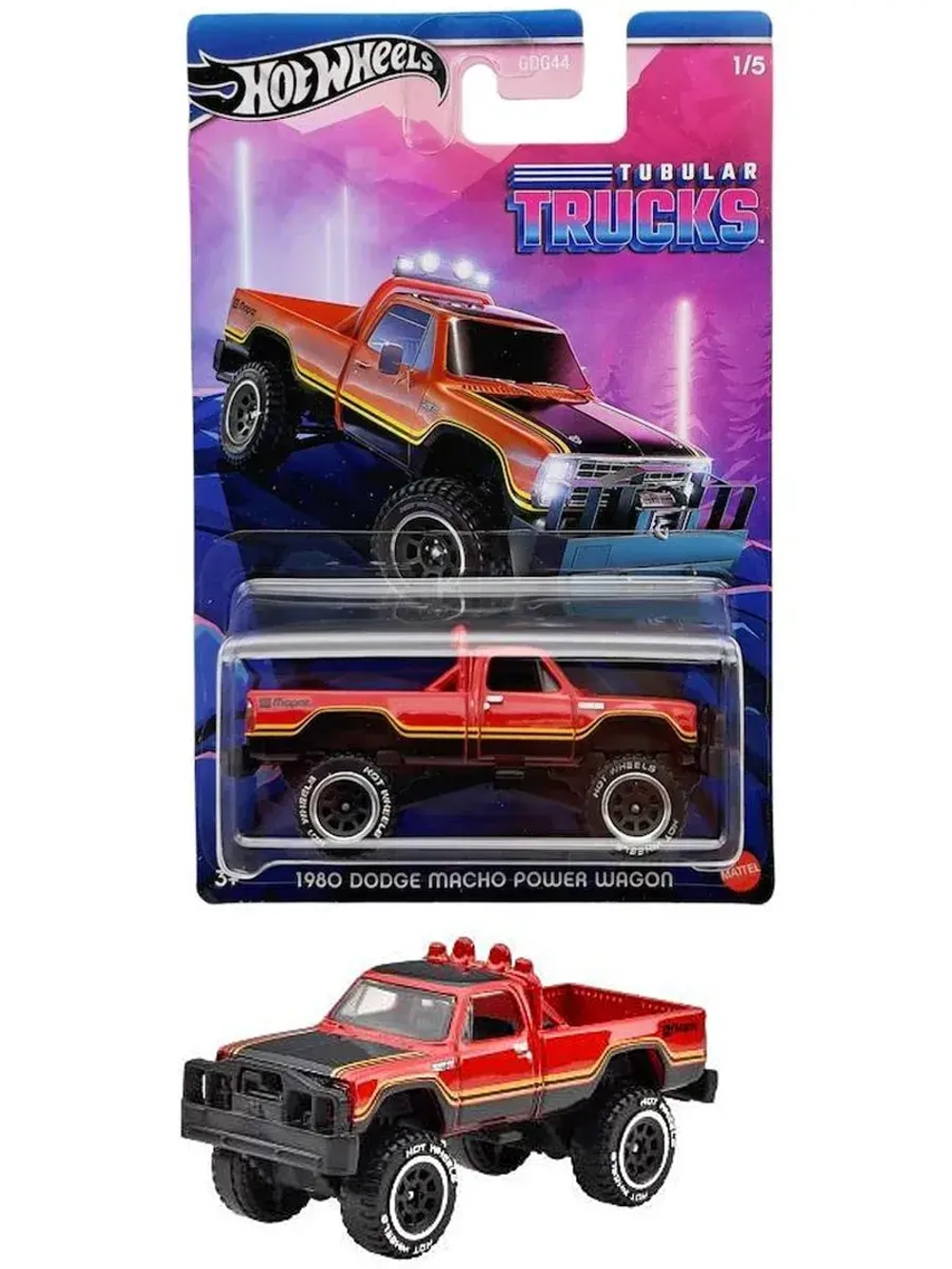 Машинка Хот Вилс Tubular Trucks 1980 Dodge GDG44 HRR95