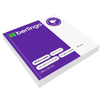 Самоклеящийся блок 75*75мм 100л. белый "Ultra Sticky" (Berlingo)