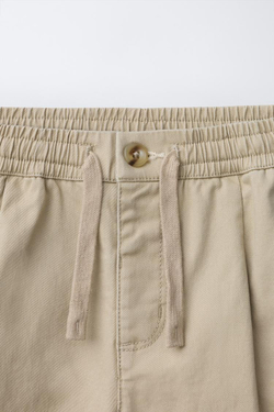 ZARA БАЗОВЫЕ БРЮКИ ЧИНОС, БЕЖЕВЫЙ