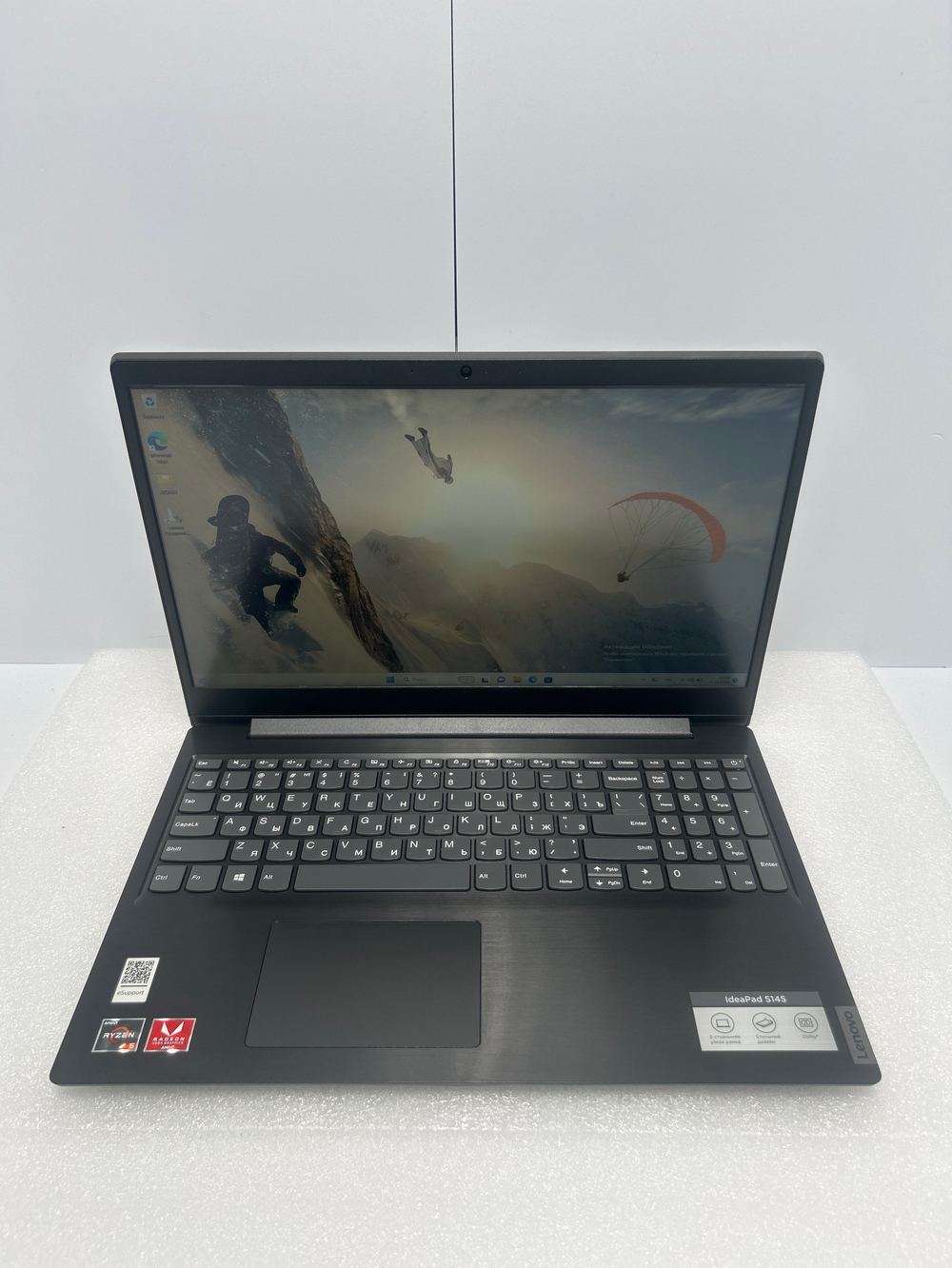 Ноутбук Lenovo ideaPad S145-15API (81UT007FRK) 15.6"/AMD Ryzen 5 3500U/RAM 8GB/SSD 128GB+HDD 1TB/AMD Radeon Vega 8/1920x1080/TN/DOS/Подсветка кл-ры: нет/черный. Состояние: Уценка/ царапины на матрице