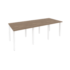 Onix Стол переговорный O.MP-PRG-3.0 Дуб Аризона/Металл Белый 2340*980*750