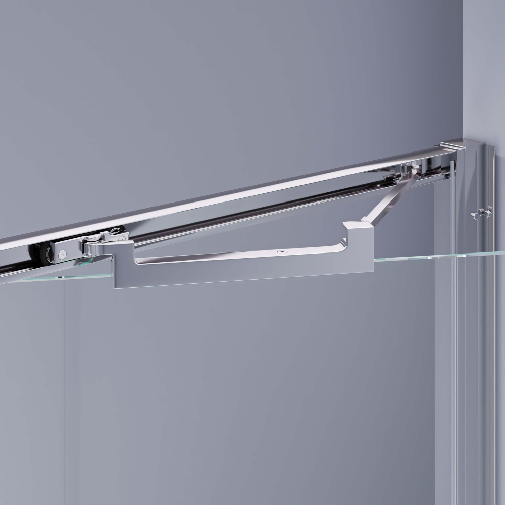 Душевая дверь из стекла, распашная с системой Pull&Slide в нишу RGW SV-05 - хром (Тонированное, 900)