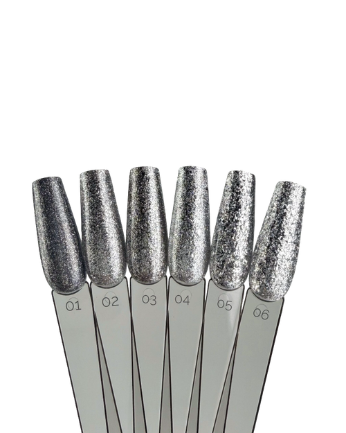 Гель-лак Искорка серебряная 05 Pink House 10мл