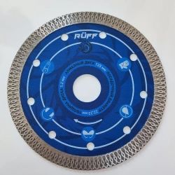 Диск алмазный 125 по керамограниту Ruff, отрезной 125 x 1,2 x 22,23 тонкий, по керамике, по бетону, по граниту, по мрамору