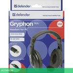 Наушники Defender Gryphon 750U Black (63752)