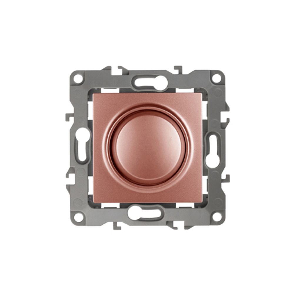 12-4101-14 ЭРА Светорегулятор поворотно-нажимной, 400ВА 230В, IP20, Эра12, медь | Эра 12 Медь