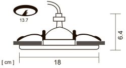Точечный встраиваемый светильник Arte Lamp