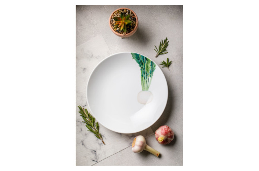 Тарелка для пасты 23см Noritake Овощной букет Редька