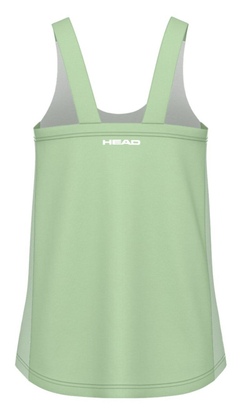 Женский топ теннисный Head Spirit Tank - зеленый