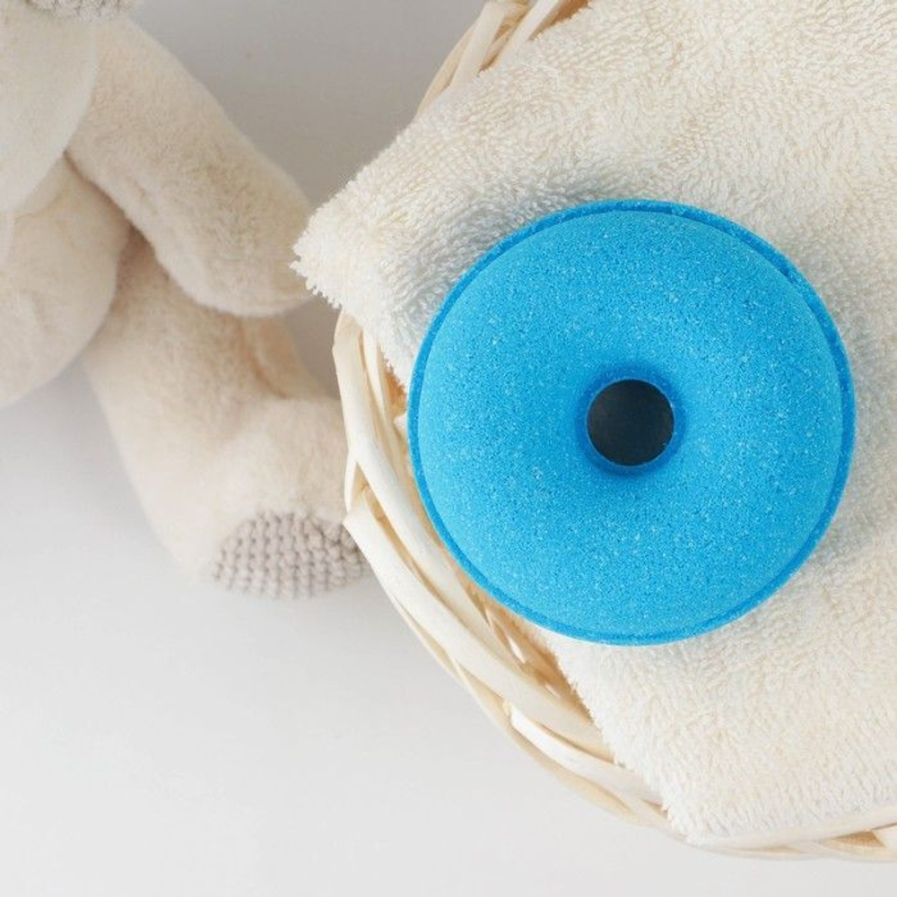 Детский бурлящий пончик с ароматом черники - 110 гр. (Цвет: не задано)