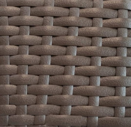 Шезлонг-лежак плетеный ReeHouse Mantera, коричневый люкс