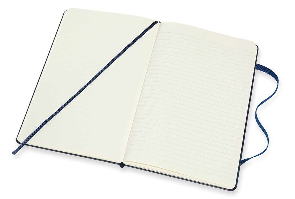 Блокнот Moleskine CLASSIC DOUBLE (NB313HB20) 13х21см линейка/нелинованный твердая обложка синий