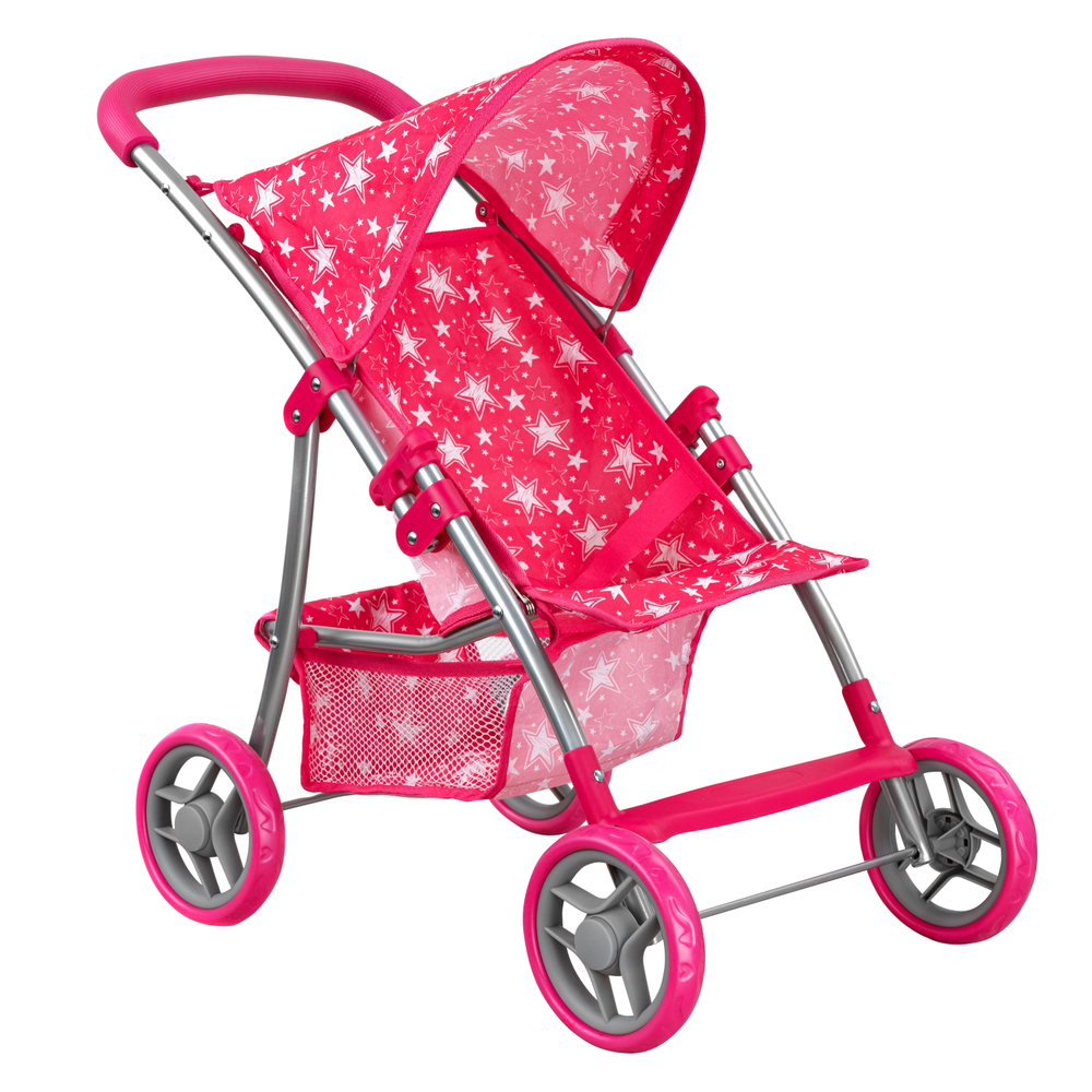 PITUSO Кукольная коляска Прогулка Stars/Pink/Звезды/Розовый (58*33,5*56) (6 шт.в кор.)