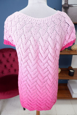 Футболка вязаная яркая 50-52 размер